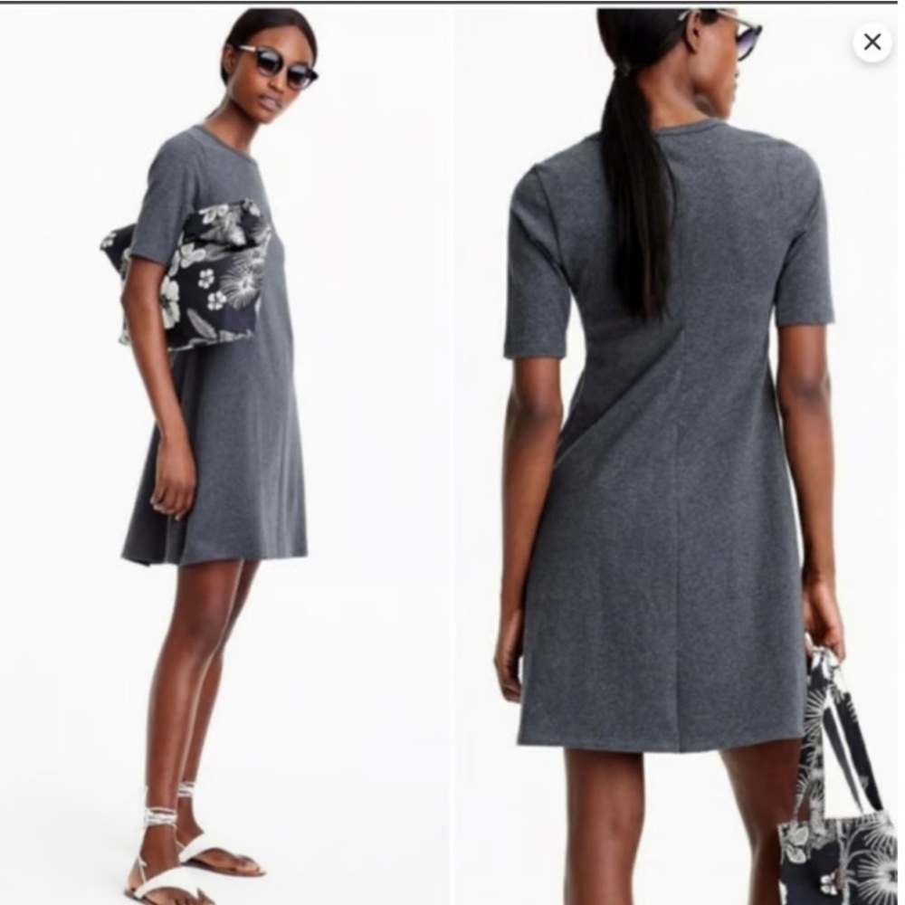 J. Crew Charcoal Mini Dress